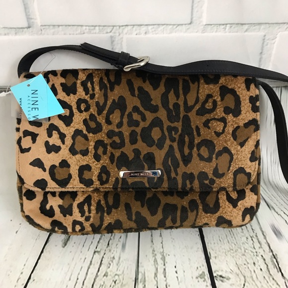 Nine West leopard print purse bag clutch cheetah - Picture 3 of 7